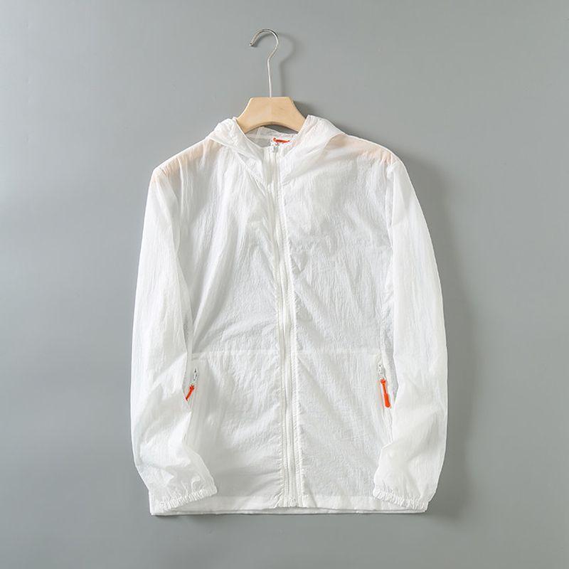 Export Export Tail Goods Laser Perforated Sun Protection Clothing Men's UV Protection Japanese Original Single Cut Label Hooded Skin Clothes