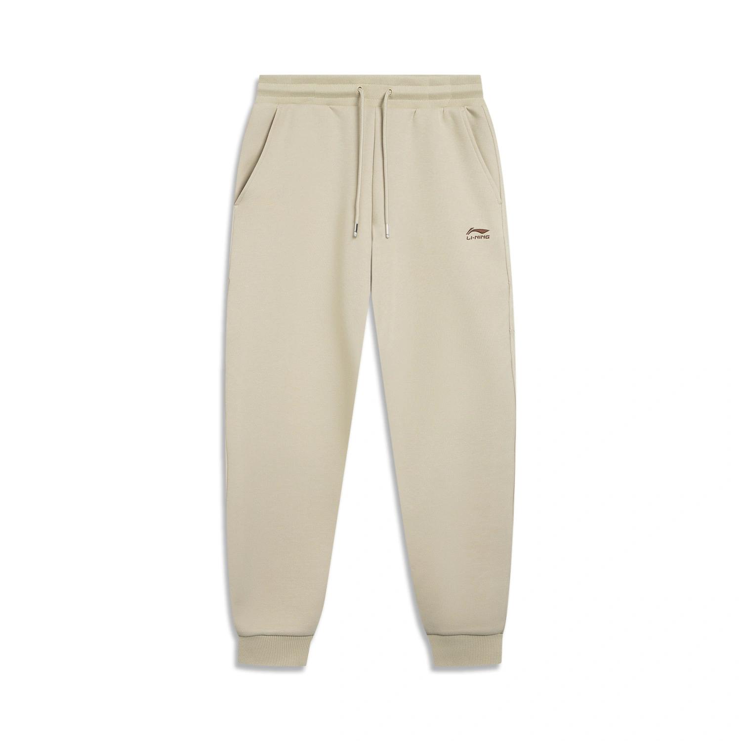 Li-Ning Sports Lifestyle Series Solid Color Soft Cuffed Knit Sweatpants Men bottoms AKLV865-4 M