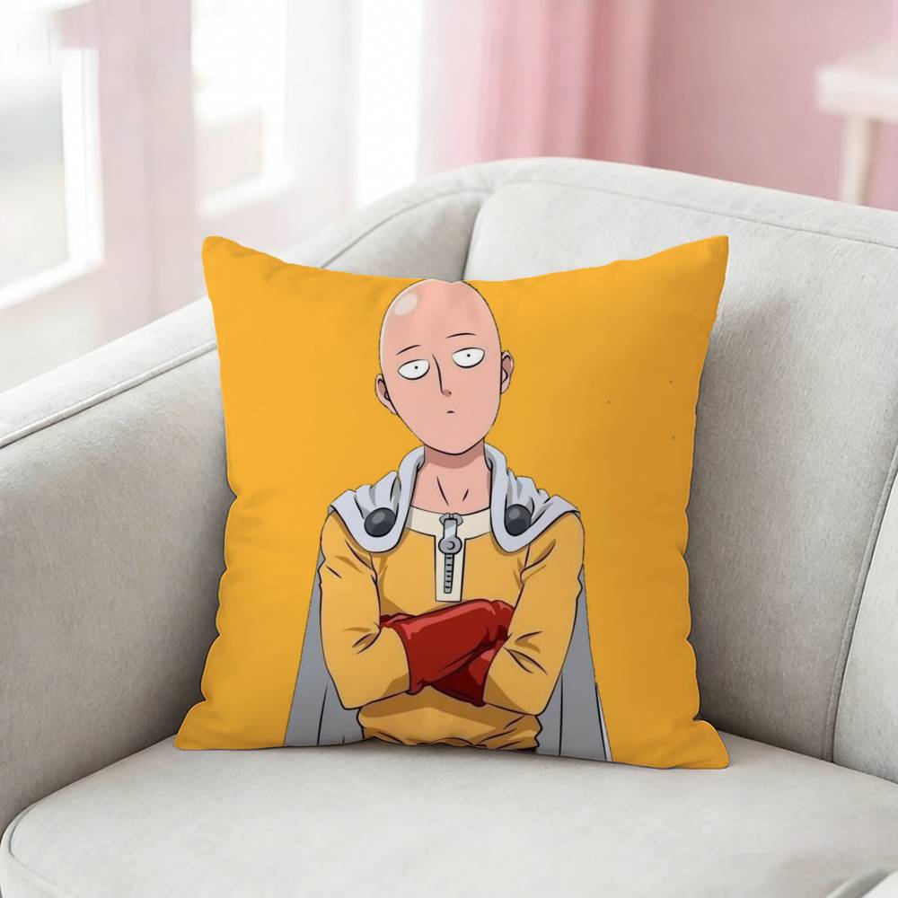 OnePunch Man Pillow Case Pattern Printed Pillowcase For Living Room Sofa Cushion Cover
