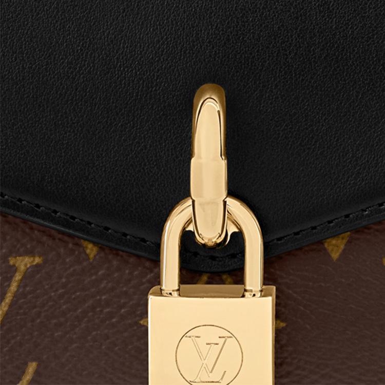 Louis Vuitton Padlock On Strap Removable Adjustable Chain Canvas And Leather Lock Bag Women Shoulder Bag M80559