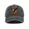Hot-selling American Anniversary Fashion Denim Baseball Cap Female Retro Printed Soft Top Cap Male