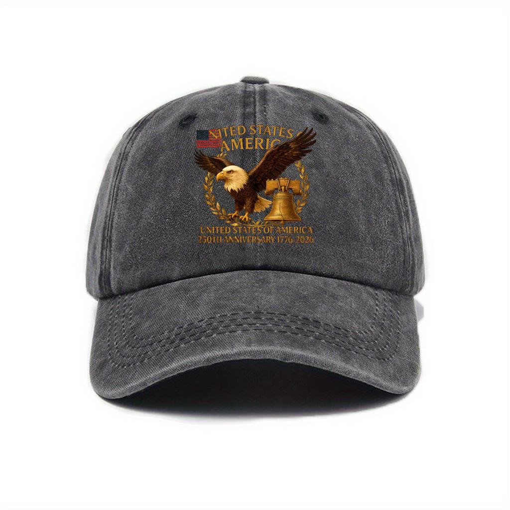 Hot-selling American Anniversary Fashion Denim Baseball Cap Female Retro Printed Soft Top Cap Male