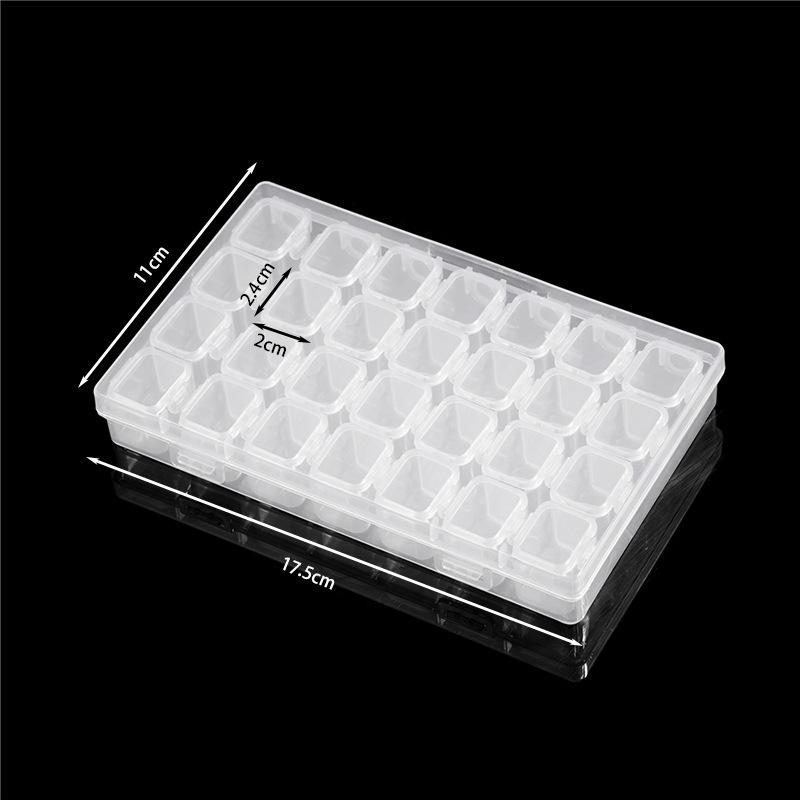 Round and Square Transparent Multi-Grid Jewelry Storage Boxes