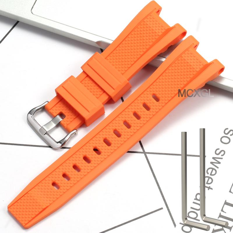 Silicone Rubber Watchband For Casio G-SHOCK GST Series GST-W300 210 400G S130 S110 S330 B100 Watch Band Sports Strap Bracelet