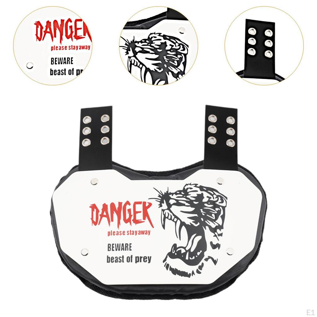 Ochranný fotbalový chránič zad Zadní chránič Nárazuvzdorný s polstrováním Rugby Vybavení Podložky pro