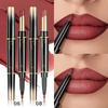 Double-Ended Lip Liner Lipstick Pencil Lip Combo- Moisturizing Semi-Matte Formula for Precise Lip Liner Definition and Color Filling