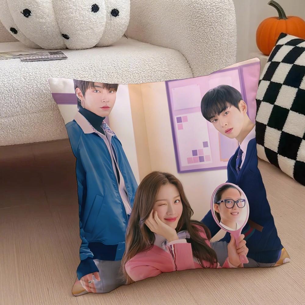 Drama TTrue Beauty Cushion Cover Throw Pillow Cover Hidden Button Durable Polyester Chair Cushion