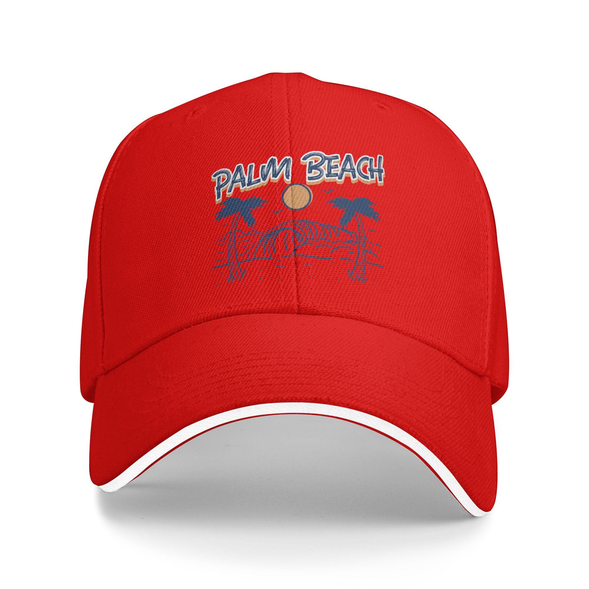 

Palm Beach Casual Baseball Cap Summer Trucker Hat High Quality Hiking Fishing Hip Hop Hats Couple Women y2k Cool Baseball Caps One Size