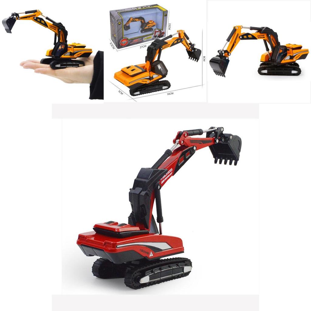 Premium 187 Alloy Diecast Excavator Toys With Classic Engineering Design