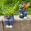 Garden Art Resin Flower Pots: Courtyard Decoration Sculpture