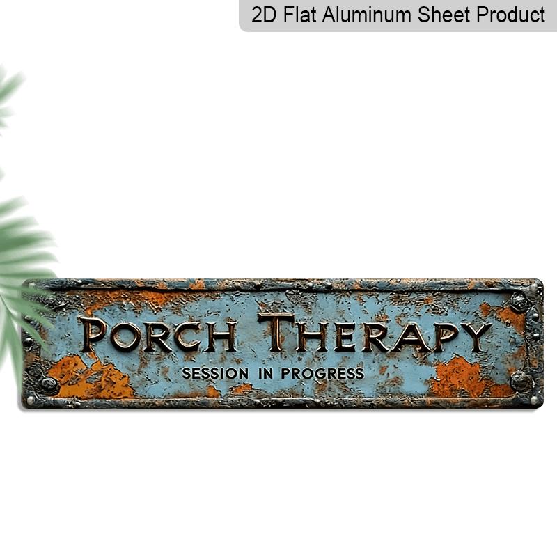 2D Flat 1pc, Entrance Decorative Sign, Metal Sign Wall Decoration, Retro Style Wall Decoration During Treatment, Aluminum Craft Decoration