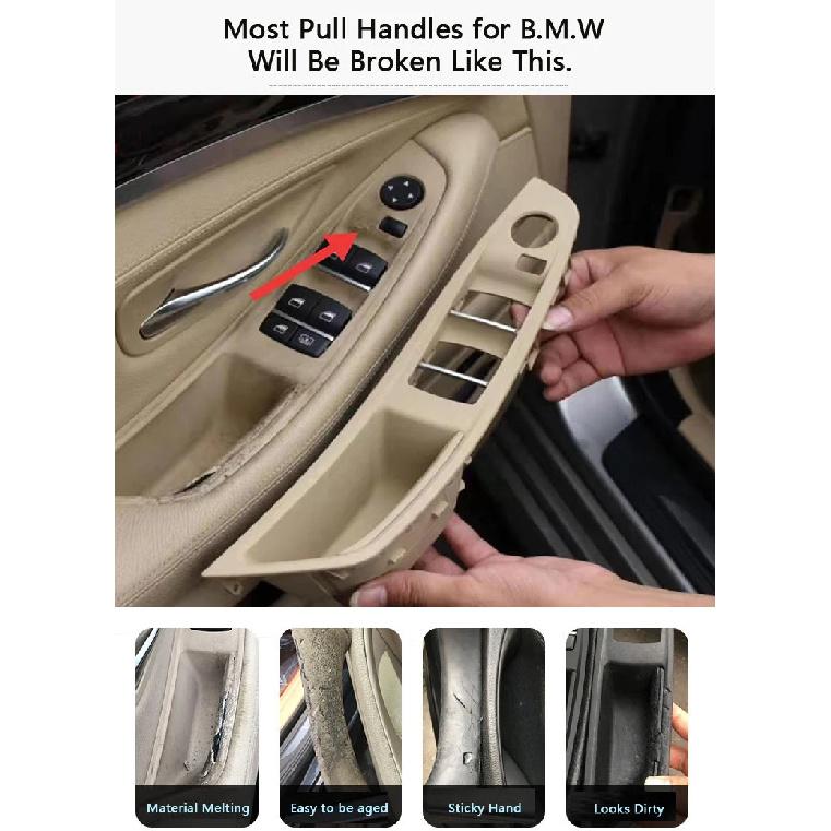 Left Hand Driver Interior Door Armrest Pull Handle Set For BMW 5 Series F10 F11 520i 523i 525i 528i 535i 2009-2016