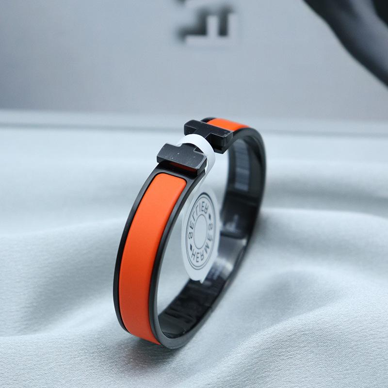 Frosted Bracelet Colored Enamel Couple Bracelet