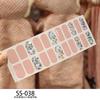22pcs Sheet Laser Bronzing Full Cover Nail Stickers Long Lasting Tearable Cute Nail Art Wraps Design