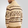 Neue vielseitige Herbst- und Winter-Strickjacke für Herren im Retro-Stil, langärmeliger schwerer Jacquard-Pullover
