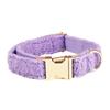 Dog Collar Fleece Personalized Name ID Engraved Puppy Collars for Small Medium Dogs Customized Collar Soft Leash Lead Bowtie Set