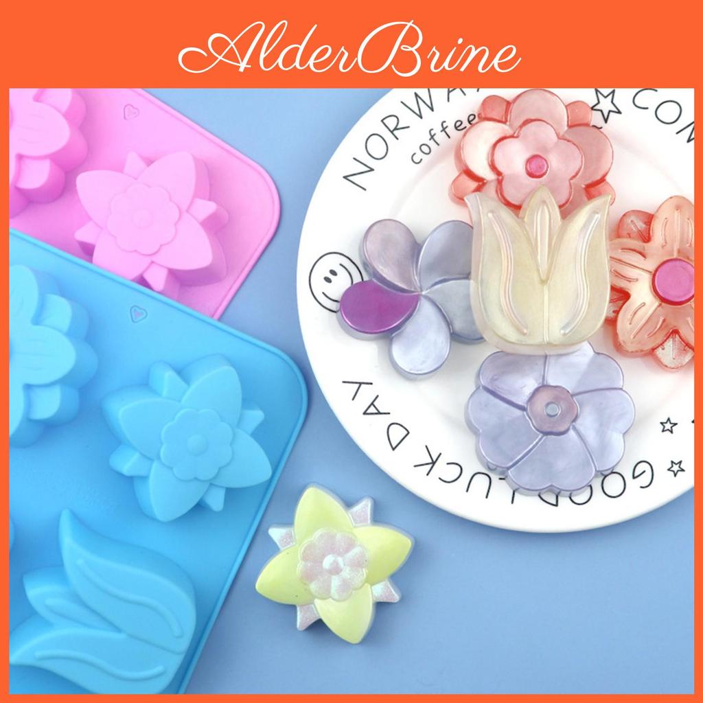 Different Kinds Molds Flower Silicone Flowershaped Baking Molds Suitable For Soap And Candle Making Cake Chocolate Mould