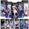 Genshin Impact Kamisato Ayaka Phone Case For Samsung Galaxy Z Flip 7 6 5 4 3 5G Cover ZFlip7 ZFlip6 ZFlip4 ZFlip5 ZFlip3 Coque F