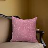 Pink Heart Square Jacquard Pillow Cover for Sofa Office Waist Cushion Cover Home Decorative Pillowcase