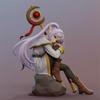 In Stock Frieren: Beyond Journey's End Anime Figure Sitting Action Figures Frieren Noodle Stopper PVC Model Statue Collection