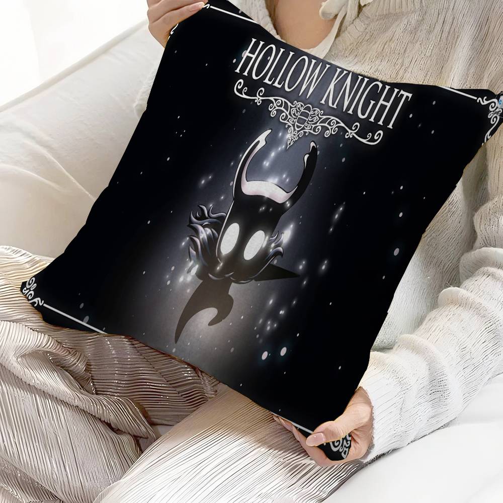 Anime H-Hollow K-Knight Kudde Gåva Hemmakontor Dekoration Sovrum Soffa Bil Kuddfodral 45x45
