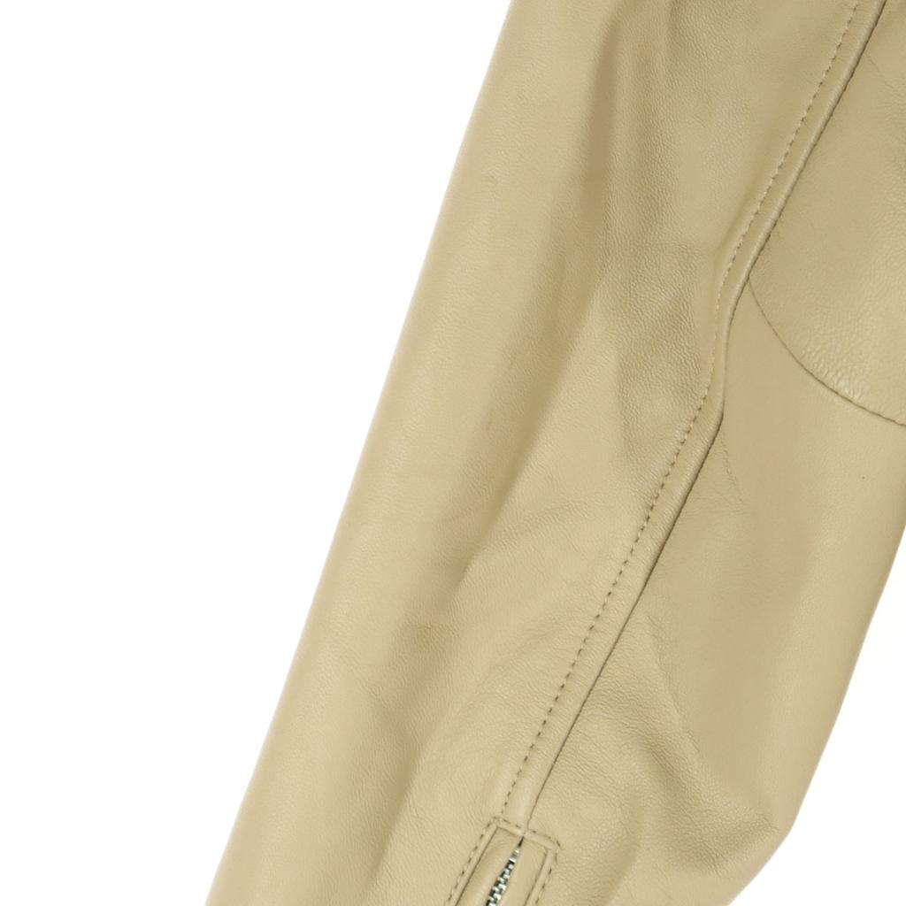 SLOBE IENA Long Sleeve Leather Double Riders Jacket 38 Sheep Leather Women Used