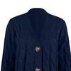 Womens Boho Patchwork Cardigan Long Sleeve Open Front Knit Sweaters Coat Pockets