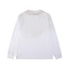 Tide Loose Casual Ripped Washed Alphabet Print Crew Neck Long Sleeve T-Shirt