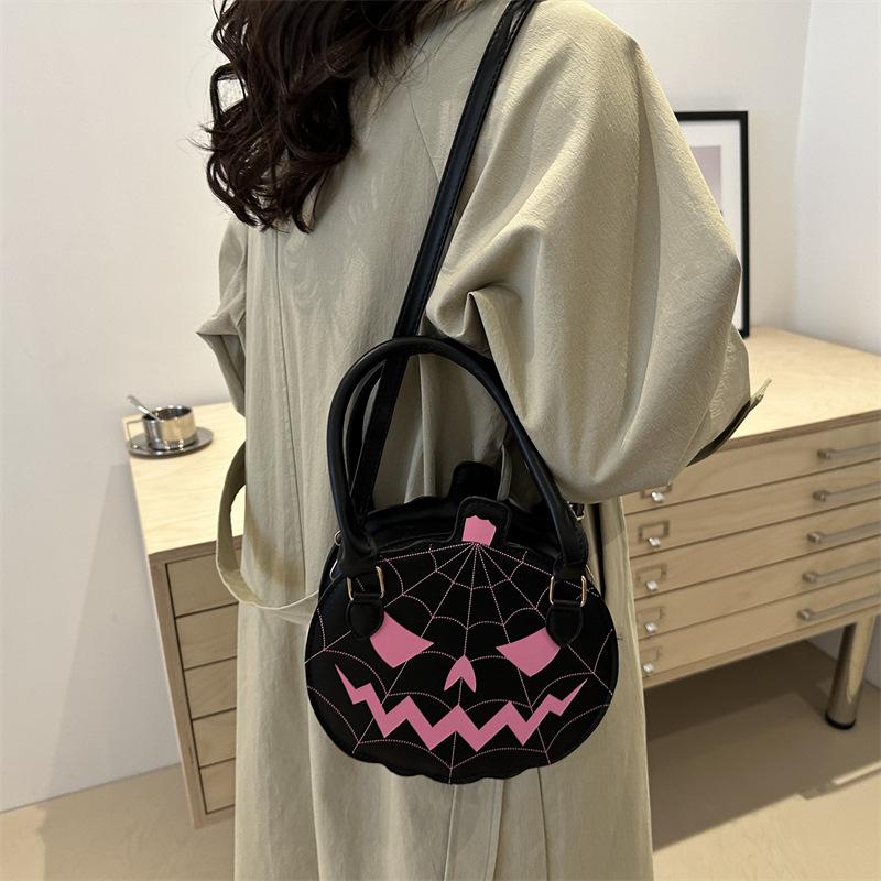Halloween Funny Pumpkin Creative Fashion Crossbody Shoulder Bag For Women Daily Use