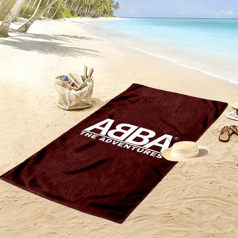 ABBA Print Beach Towel, Large Soft Quick Dry Towel for Beach Camping Swimming
