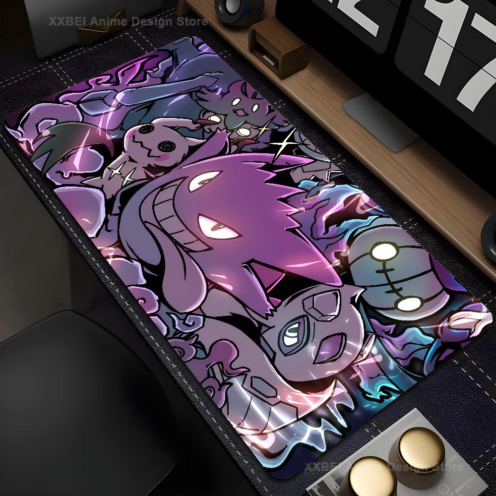 PPokemonGengar Grande Mousepad Mouse Mat Desk Mat With Pad gambling Accessories Prime gambling XXL Keyboard Pad Padding Mat