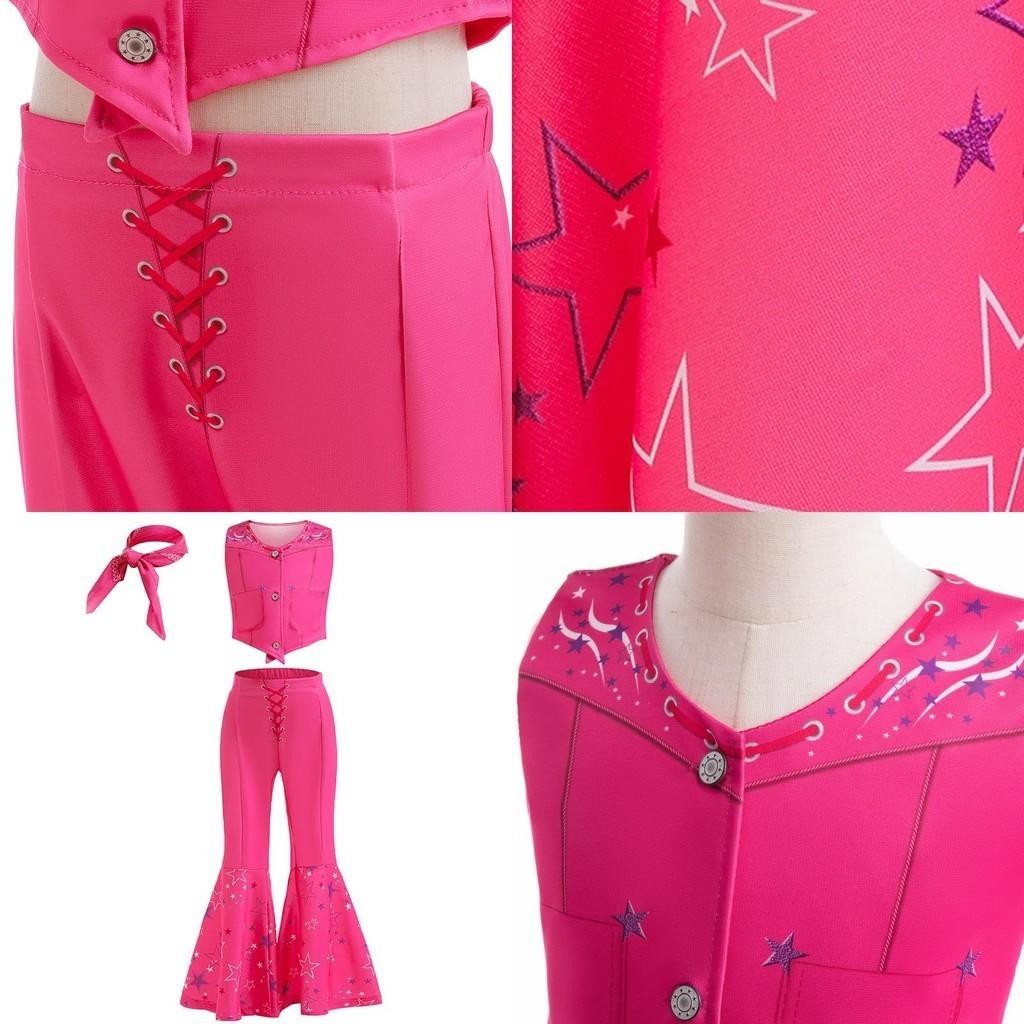 Barbie Inspired Cosplay Outfit For Kids Princess Dress With Tight Pants Suitable For Performances