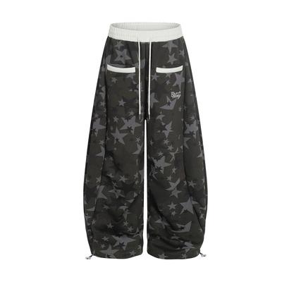 2026 American Camo Cargo Pants Loose Wide Leg Sweatpants Men Women Street Dance Sports