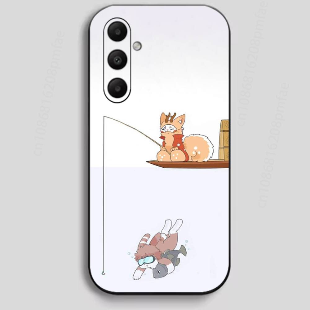 

Cute Cartoon Chinese Mythical Creatures Phone Case For Samsung GalaxyA20,21,,40,41,51,71 Ultra Protective Phone Shell Samsung A40