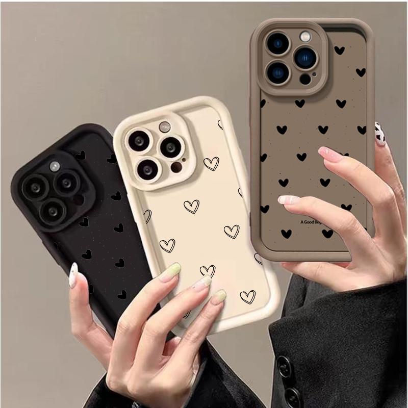 Minimalism Love Heat Case For Samsung Galaxy A17 A16 A56 A55 A36 A26 A15 5G A06 A07 A54 A53 A35 A34 A52 A33 A23 A24 A25 A14 A32