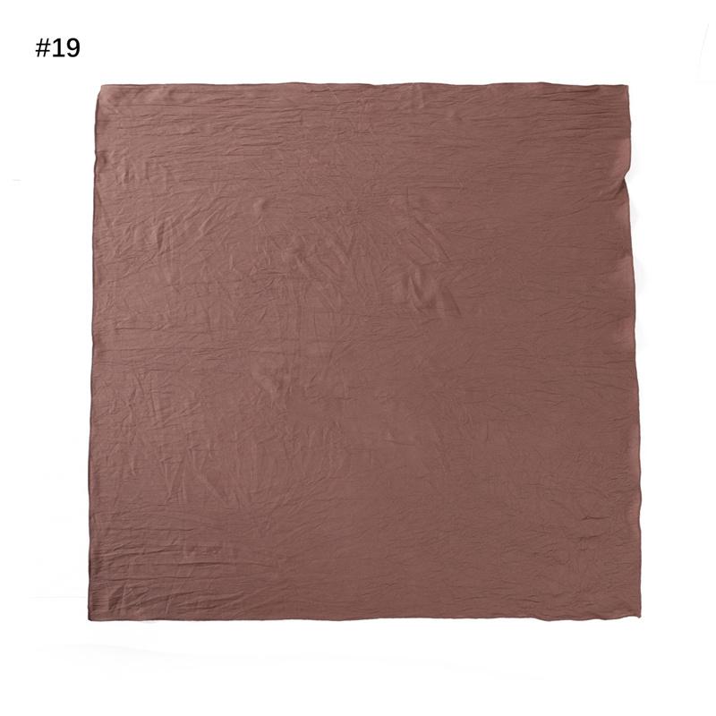 Ramadan Tinta Unita Quadrato 90cm Viscosa Hijab Sciarpa Donna Unicolore Musulmana Copricapo Sciarpe Musulman Fascia per Capelli Turbante Islamico Sjaal