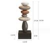 Fortune Stone Resin Figurine Desktop Ornament Home Office Housewarming Decor Gift Modern Minimalist Lucky Resin Statue Ornament