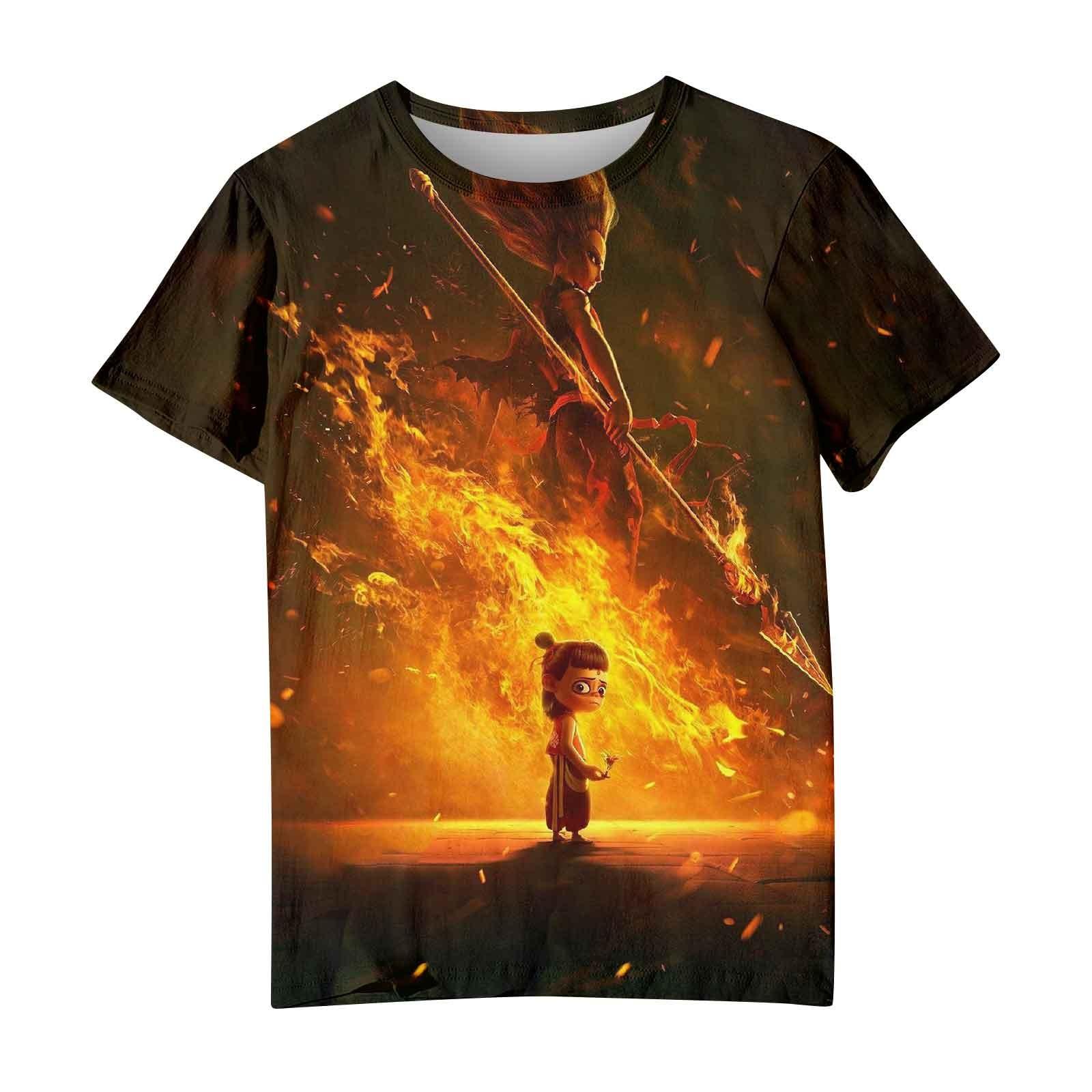 

Мужская и женская повседневная свободная футболка с принтом, круглый вырез, пуловер, топ с короткими рукавами L