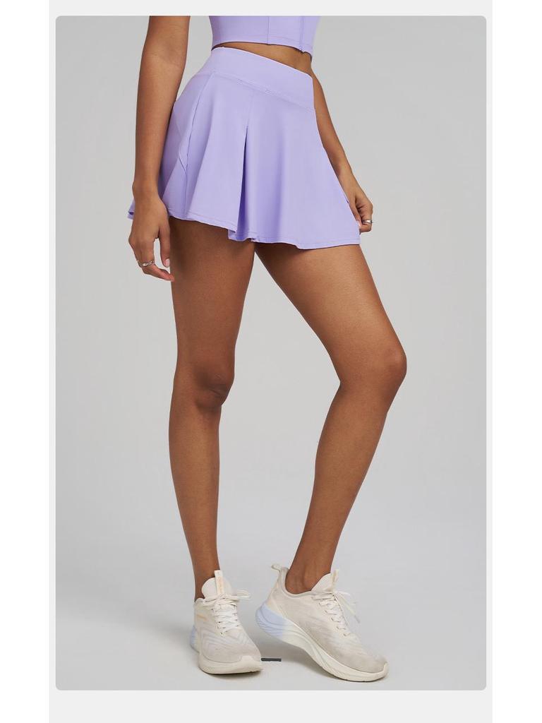 Riesiger Damen Schnelltrocknender Anti-Exposure Sport- und Yogarock - Eleganter Fallender Tennis-Fitnessrock für den Sommer