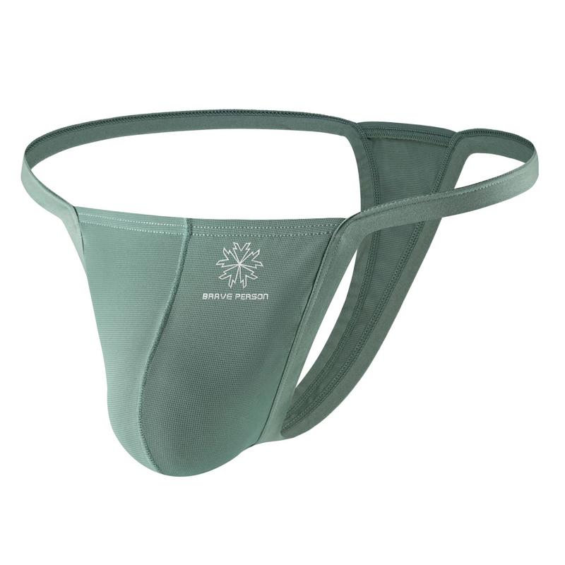 Stylish Solid Color Men's Thong Buttery Soft G-String Lightweight Perfect for Everyday Underpant