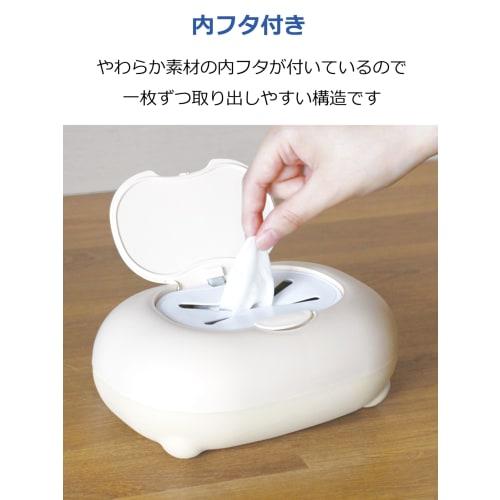 Nishiki Kasei Feuchttuchbox, Snoopy, Elfenbein, ca.. 19 x 13 x 7.5 cm, Hergestellt in Japan, Ein-Knopf-Öffnung