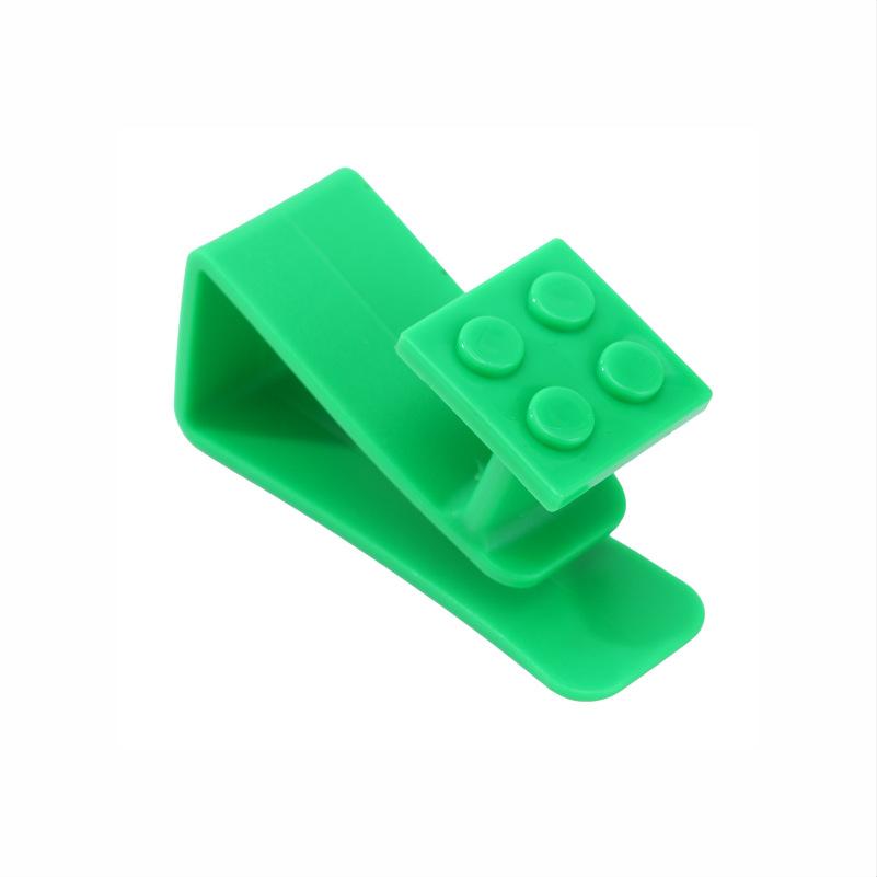 Block Shaped Cartoon Door Hooks Garbage Bag Kitchen Plastic Bag Hook Hanging Handle Bag Behind Cabinet Door Hook