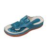 Women's Hollow Out Buckle Toe Post Soft Sole Casual Slide Sandals Comfortable Footbed Lightweight Slip On Summer Footwear