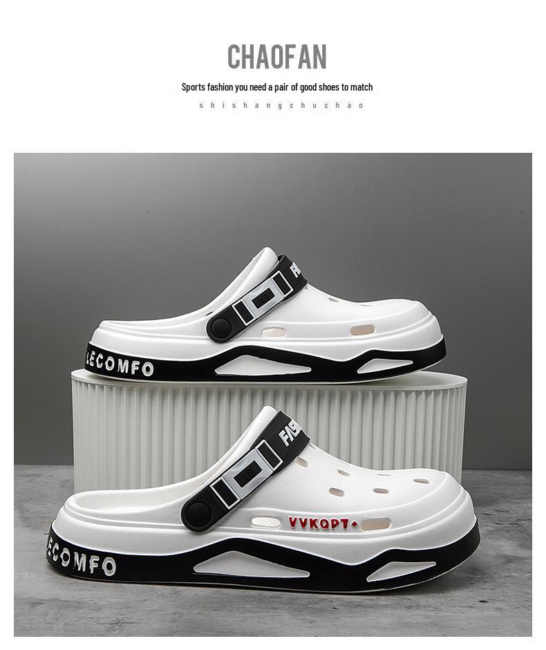 Sandalias y Zapatillas EVA Baotou para Hombre - Verano Antideslizantes Estilo Coreano Zapatos de Playa