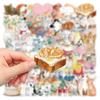 10/30/50pcs Transparent Cute Cat Cartoon Sticker Kawaii Animal Decals DIY Scrapbook Laptop Waterproof Aesthetic Graffiti Sticker