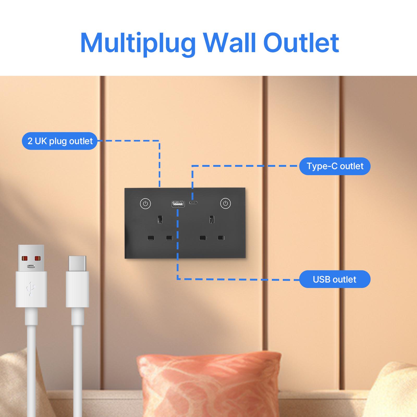 Сенсорный выключатель света WiFi Умная розетка Огнестойкая стеклянная панель Память — фото 7