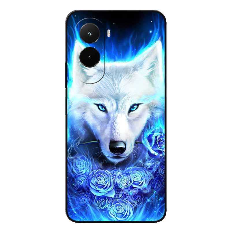 Soft Case For Xiaomi Poco M7 4G Cartoon Back Cover For PocoM7 M7 Silicone Bumper Protective Shockproof Capa Pocom7 4G Lion Coque
