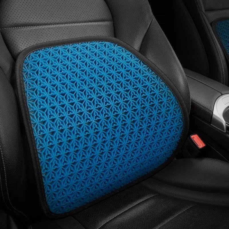 Car Seat Chair Back Cushion Mesh Breathable Lumbar Back Brace Car Seat Chair Cushion Massage Back Cushion Pad Support HomeOffice