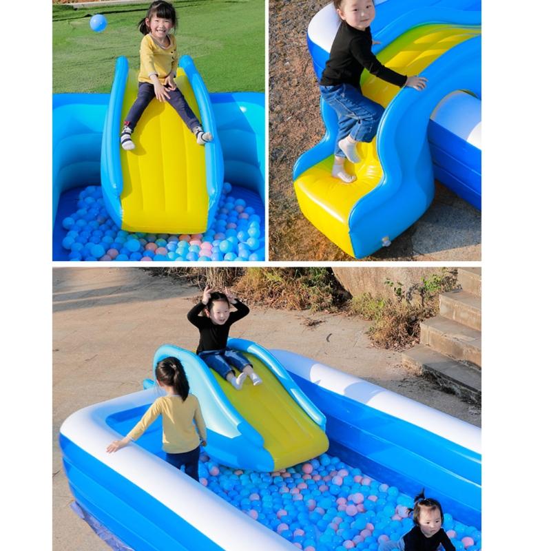 Inflatable Water Slide for Children Family Backyard Bounce Castle Waterslide Inflatable Castle Swimming Slide Kid Gift