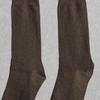 Monfoot Men S Ribbed Long Neck SockS Brown
